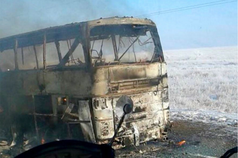  власти узбекистана назвали причины возгорания автобуса 