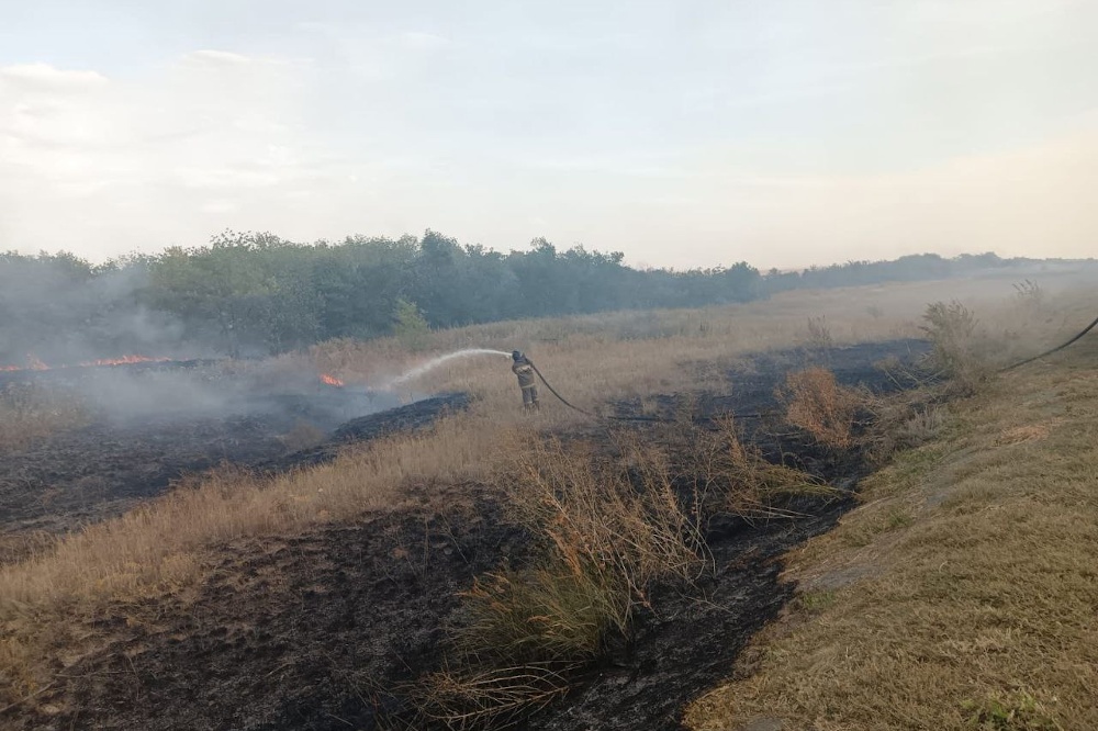  гайский гок помог потушить степной пожар 