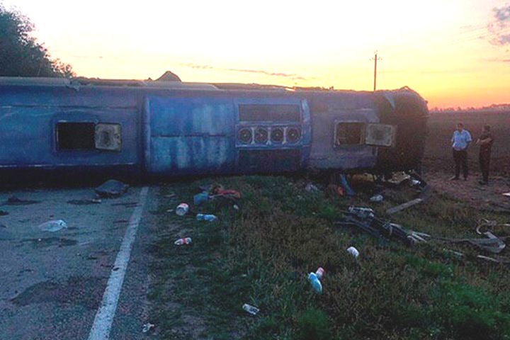  ночью ставрополье разбился автобус пассажирами 