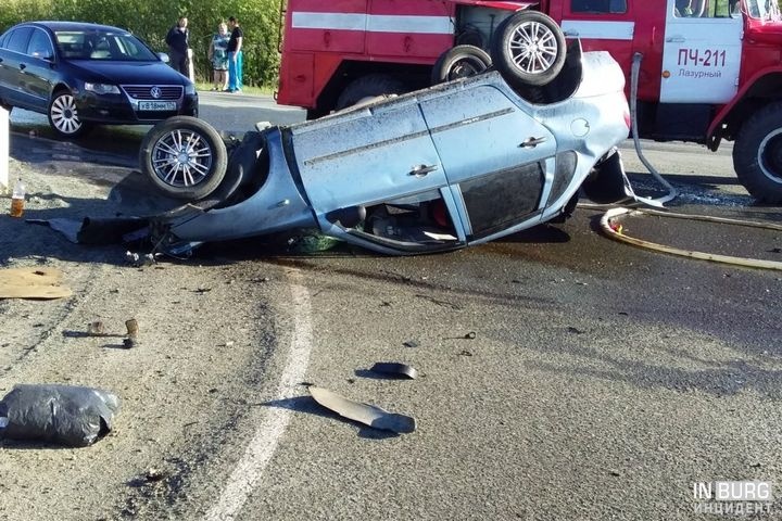  южном урале lada перевернулась дтп трое погибших 