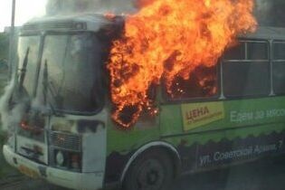  южноуральске ходу загорелся автобус пассажирами 