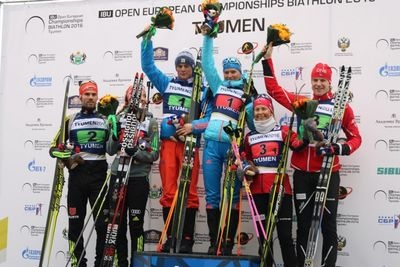  тюменка выиграла супермикст чемпионата европы биатлону 