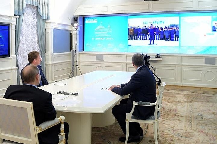  путин открыл газовый вентиль крыма 