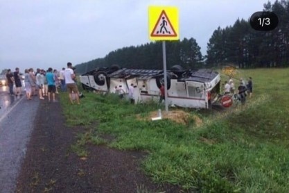 башкирии перевернулся автобус погибло 