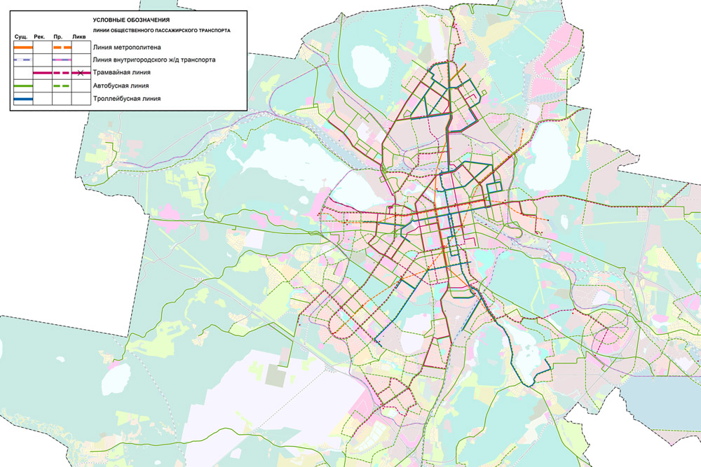Карта генплан екатеринбурга до 2025 года карта