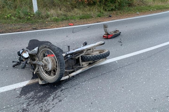 Под Нижней Турой в результате лобового тарана погиб мотоциклист