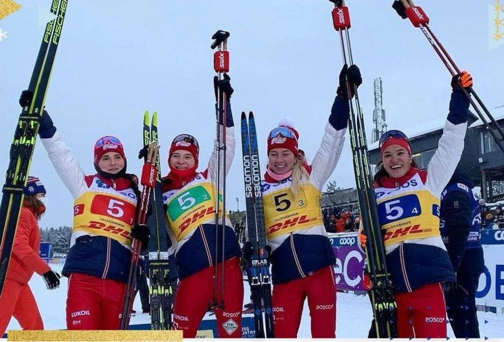 Долгожданная победа! Российские лыжницы - первые в эстафете на этапе Кубка мира в Лиллехаммере