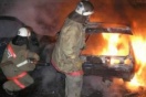 В Екатеринбурге ночью полыхали легковушки