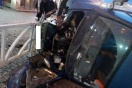 В центре Екатеринбурга при попытке угона перевернули автофургон