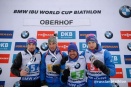 Россияне выиграли обе эстафеты на этапе Кубка мира по биатлону